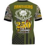 Carolina Panthers T-Shirt x U.S. Army 250th Celebration Night Game Limited Personalize Name