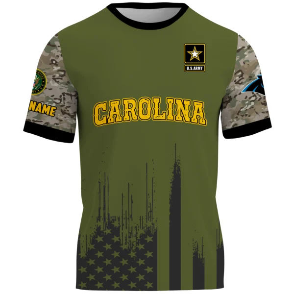 Carolina Panthers T-Shirt x U.S. Army 250th Celebration Night Game Limited Personalize Name