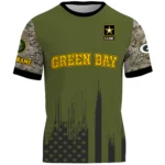 Green Bay Packers T-Shirt x U.S. Army 250th Celebration Night Game Limited Personalize Name