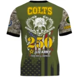 Indianapolis Colts T-Shirt x U.S. Army 250th Celebration Night Game Limited Personalize Name