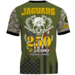 Jacksonville Jaguars T-Shirt x U.S. Army 250th Celebration Night Game Limited Personalize Name
