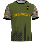 San Francisco 49ers T-Shirt x U.S. Army 250th Celebration Night Game Limited Personalize Name
