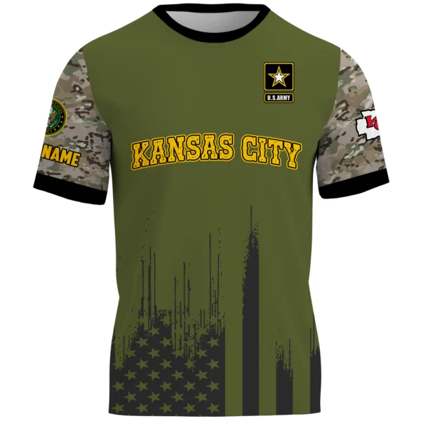 Kansas City Chiefs T-Shirt x U.S. Army 250th Celebration Night Game Limited Personalize Name