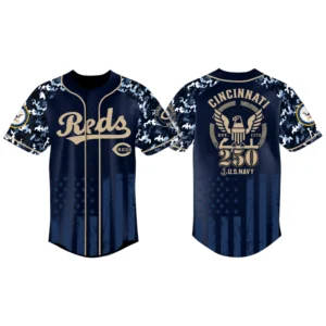 Cincinnati Reds x US Navy 250th Birthday 3D Baseball Jersey Limited 2026
