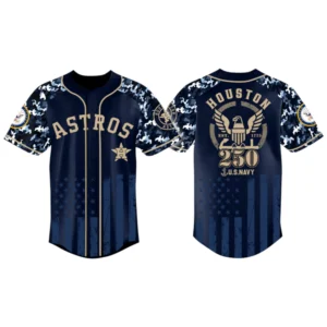 Houston Astros x US Navy 250th Birthday 3D Baseball Jersey Limited 2026