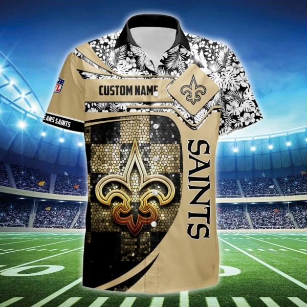 New Orleans Saints 3D Hawaiian Shirt 2026 Limited Custom Name
