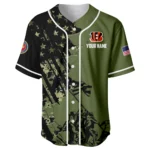Cincinnati Bengals x USMC Veteran 3D Baseball Jersey Limited 2026 Custom Your Name