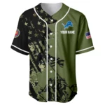 Detroit Lions x USMC Veteran 3D Baseball Jersey Limited 2026 Custom Your Name