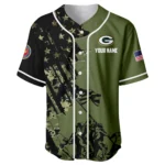 Green Bay Packers x USMC Veteran 3D Baseball Jersey Limited 2026 Custom Your Name