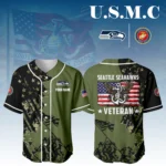 Seattle Seahawks x USMC Veteran 3D Baseball Jersey Limited 2026 Custom Your Name