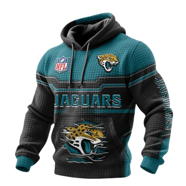 Jacksonville Jaguars Pullover Hoodie Waffle Knit Color Options