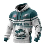 Philadelphia Eagles Pullover Hoodie Waffle Knit Color Options