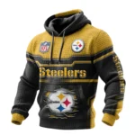Pittsburgh Steelers Pullover Hoodie Waffle Knit Color Options
