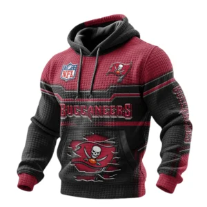 Tampa Bay Buccaneers Pullover Hoodie Waffle Knit Color Options