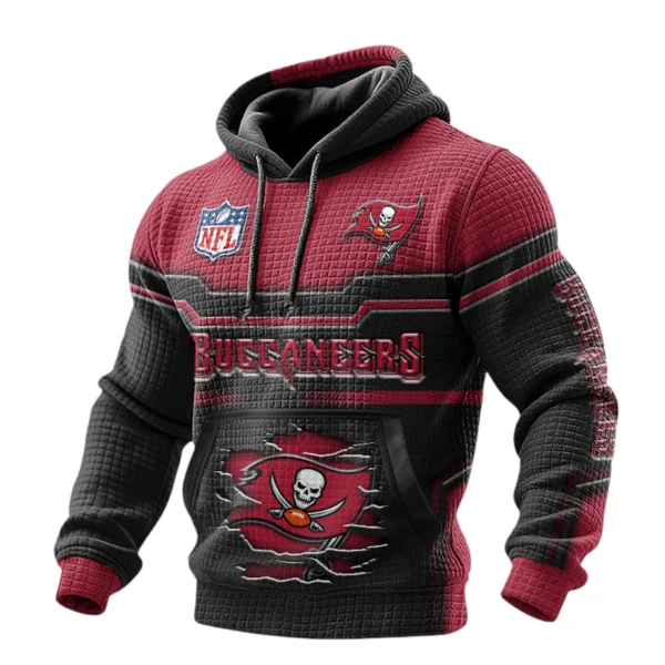 Tampa Bay Buccaneers Pullover Hoodie Waffle Knit Color Options