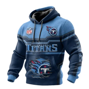 Tennessee Titans Pullover Hoodie Waffle Knit Color Options