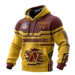 Washington Commanders Pullover Hoodie Waffle Knit Color Options