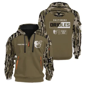 Baltimore Orioles Half Zip Hoodie Personalize Name 2027 New Limited