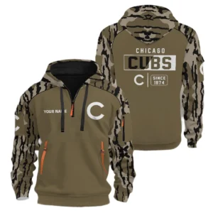 Chicago Cubs Half Zip Hoodie Personalize Name 2027 New Limited