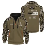 Los Angeles Angels Half Zip Hoodie Personalize Name 2027 New Limited