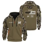 Miami Marlins Half Zip Hoodie Personalize Name 2027 New Limited