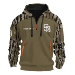 San Diego Padres Half Zip Hoodie Personalize Name 2027 New Limited