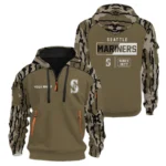 Seattle Mariners Half Zip Hoodie Personalize Name 2027 New Limited