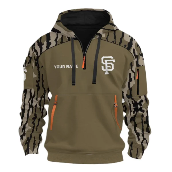 San Francisco Giants Half Zip Hoodie Personalize Name 2027 New Limited