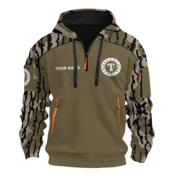Texas Rangers Half Zip Hoodie Personalize Name 2027 New Limited