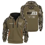 Chicago Bulls Half Zip Hoodie Personalize 2027 Limited