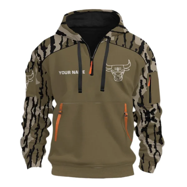 Chicago Bulls Half Zip Hoodie Personalize 2027 Limited
