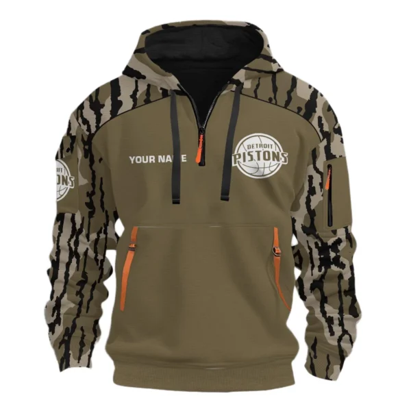 Detroit Pistons Half Zip Hoodie Personalize 2027 Limited