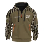 Oklahoma City Thunder Half Zip Hoodie Personalize 2027 Limited