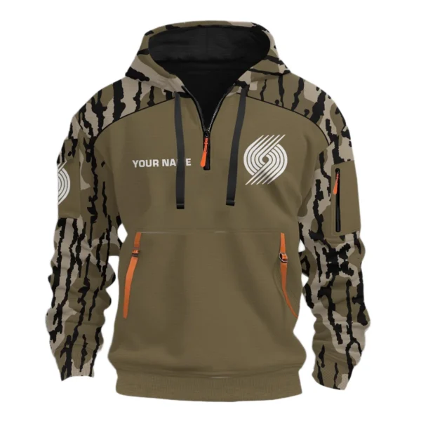 Portland Trail Blazers Half Zip Hoodie Personalize 2027 Limited