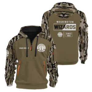 Washington Wizards Half Zip Hoodie Personalize 2027 Limited