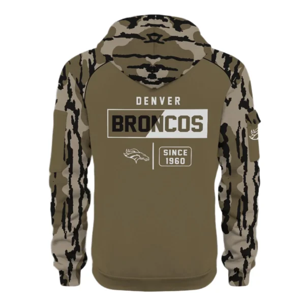 Denver Broncos Half Zip Hoodie Customize Your Name