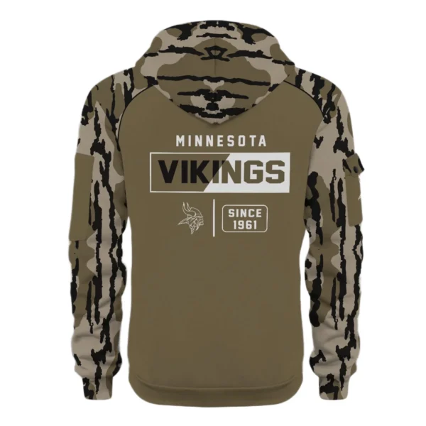 Minnesota Vikings Half Zip Hoodie Customize Your Name