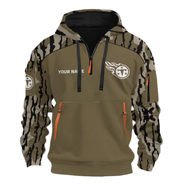 Tennessee Titans Half Zip Hoodie Customize Your Name