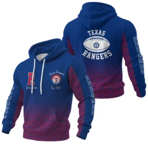 Texas Rangers Waffle Pullover Hoodie Custom Your Name