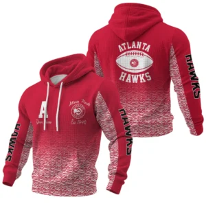 Atlanta Hawks Pullover Hoodie Waffle Knit Personalize Name Limited