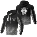 Brooklyn Nets Pullover Hoodie Waffle Knit Personalize Name Limited