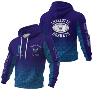 Charlotte Hornets Pullover Hoodie Waffle Knit Personalize Name Limited