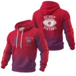Detroit Pistons Pullover Hoodie Waffle Knit Personalize Name Limited