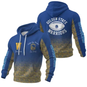 Golden State Warriors Pullover Hoodie Waffle Knit Personalize Name Limited