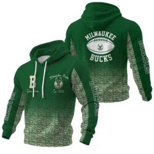Milwaukee Bucks Pullover Hoodie Waffle Knit Personalize Name Limited