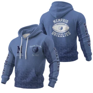 Memphis Grizzlies Pullover Hoodie Waffle Knit Personalize Name Limited