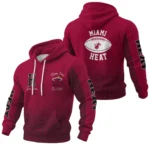 Miami Heat Pullover Hoodie Waffle Knit Personalize Name Limited