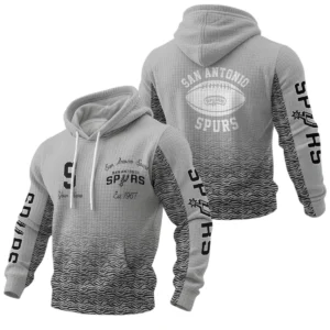 San Antonio Spurs Pullover Hoodie Waffle Knit Personalize Name Limited