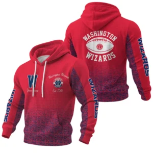 Washington Wizards Pullover Hoodie Waffle Knit Personalize Name Limited
