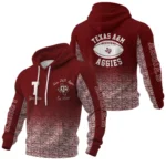 Texas A&M Aggies Pullover Hoodie Waffle Knit 2027 Personalize Name